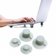 Bộ 4 chân kê tản nhiệt laptop bằng silicon
